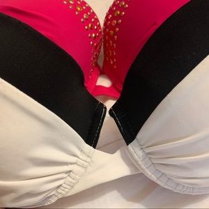 BUNDLE! Victoria’s Secret 32DD Push-Up Swim Tops